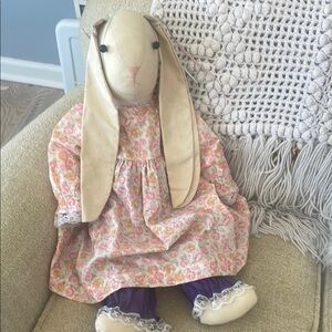 Country bunny 80’s decor Easter bunny